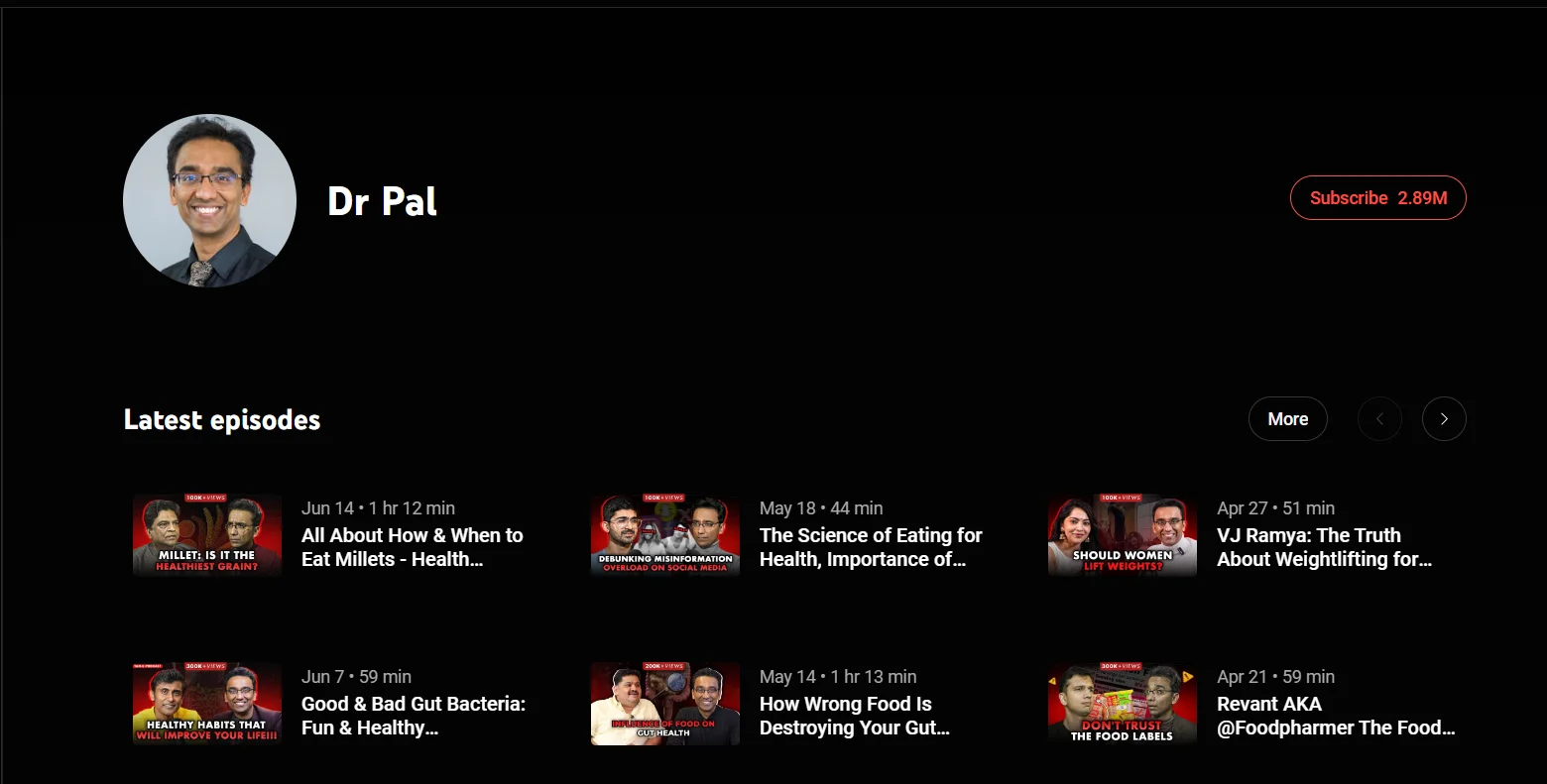 Image of Dr Pal's podcasts videos