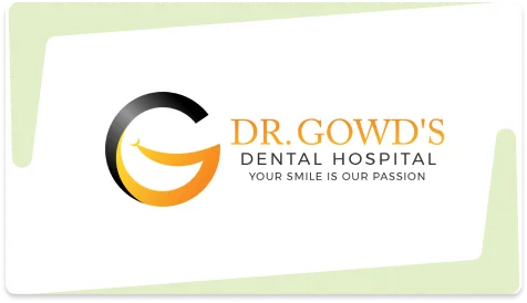 Logo of Dr. Gowd's dental hospital in Hyderabad