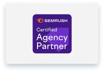 SEMrush logo- partnered with healthcare digital marketing agency in India