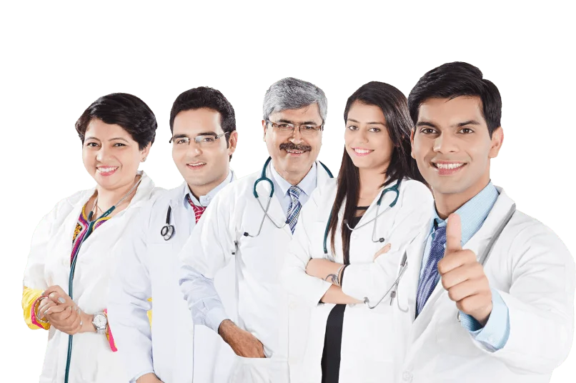 A group of professional doctors