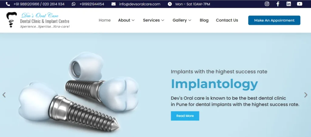 website banner image of- Dev's Oral Care