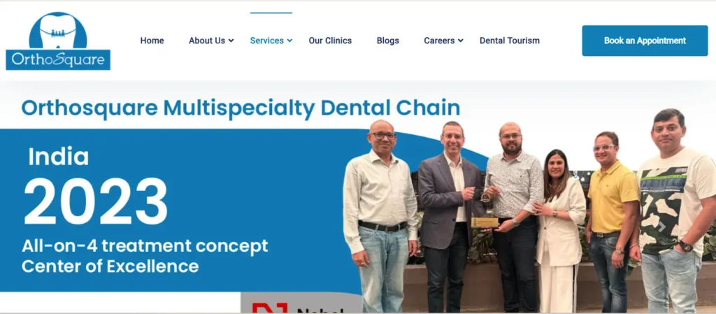 website banner image of- Orthosquare multispeciality dental clinic