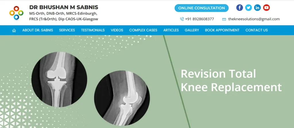 Dr. Bhushan Sabnis website banner image