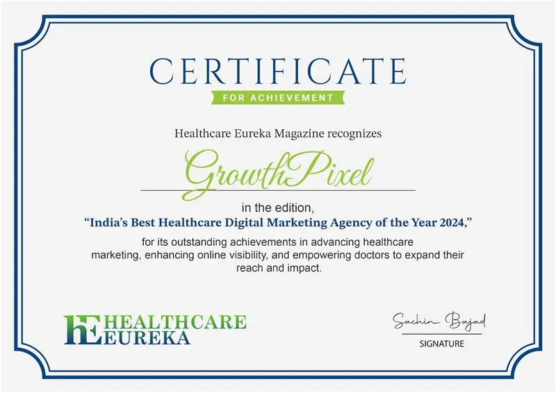 GrowthPixel-awarded-as-the-best-healthcare-digital-marketing-agency-in-India