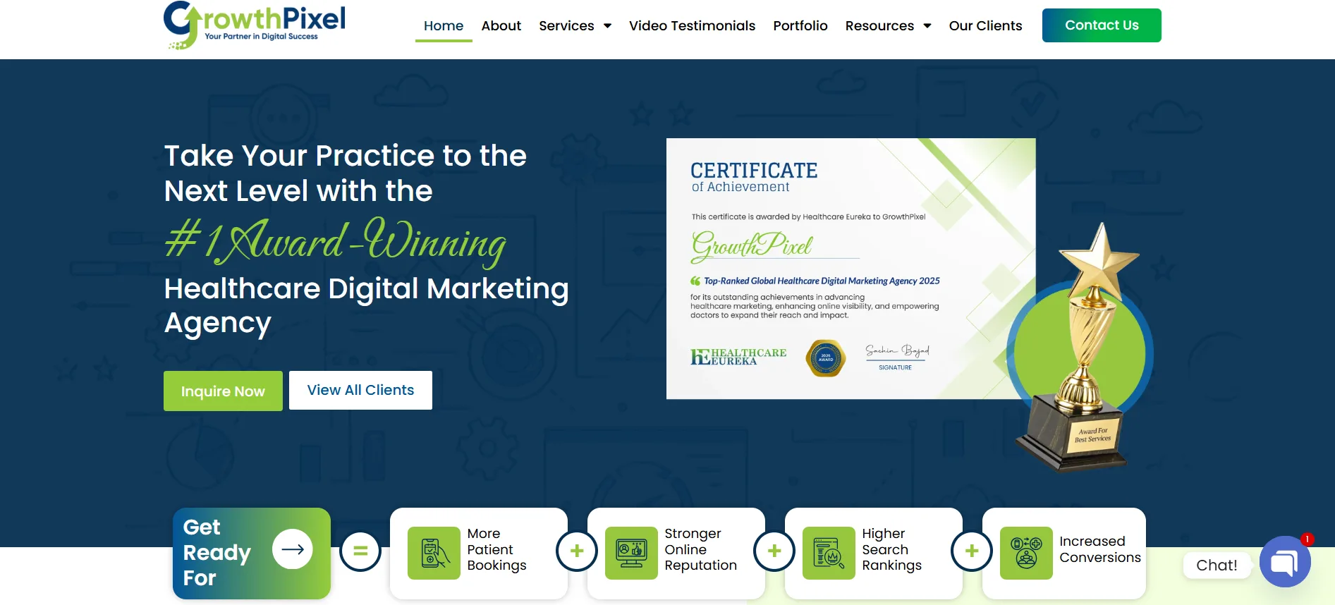 Growthpixel website