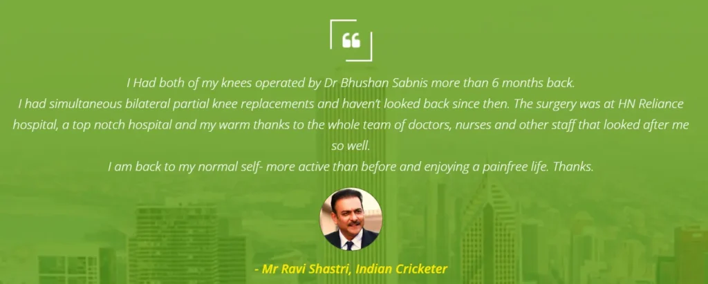 patient testimonials Dr. Bhushan Sabnis