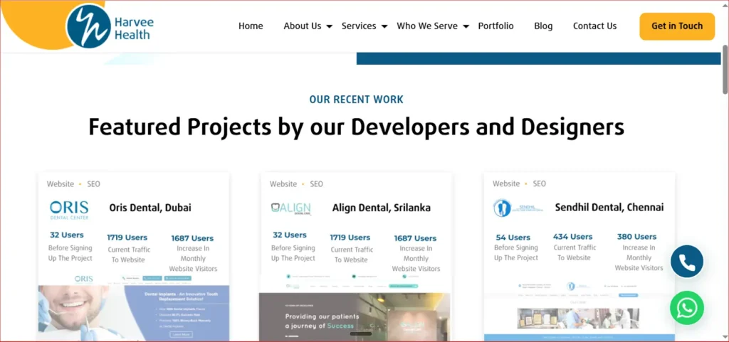 projects by Harvee healthcare