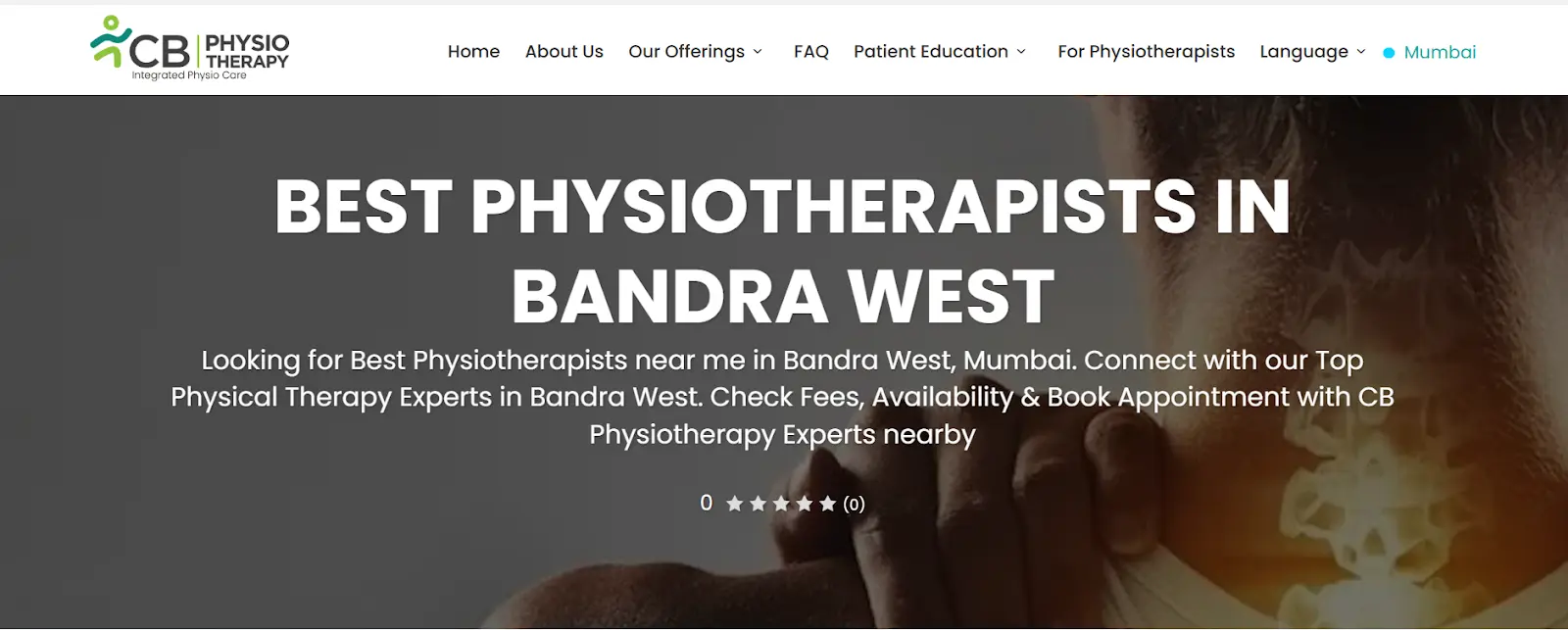 CB Physiotherapy – Comprehensive Care in Bandra West- website banner
