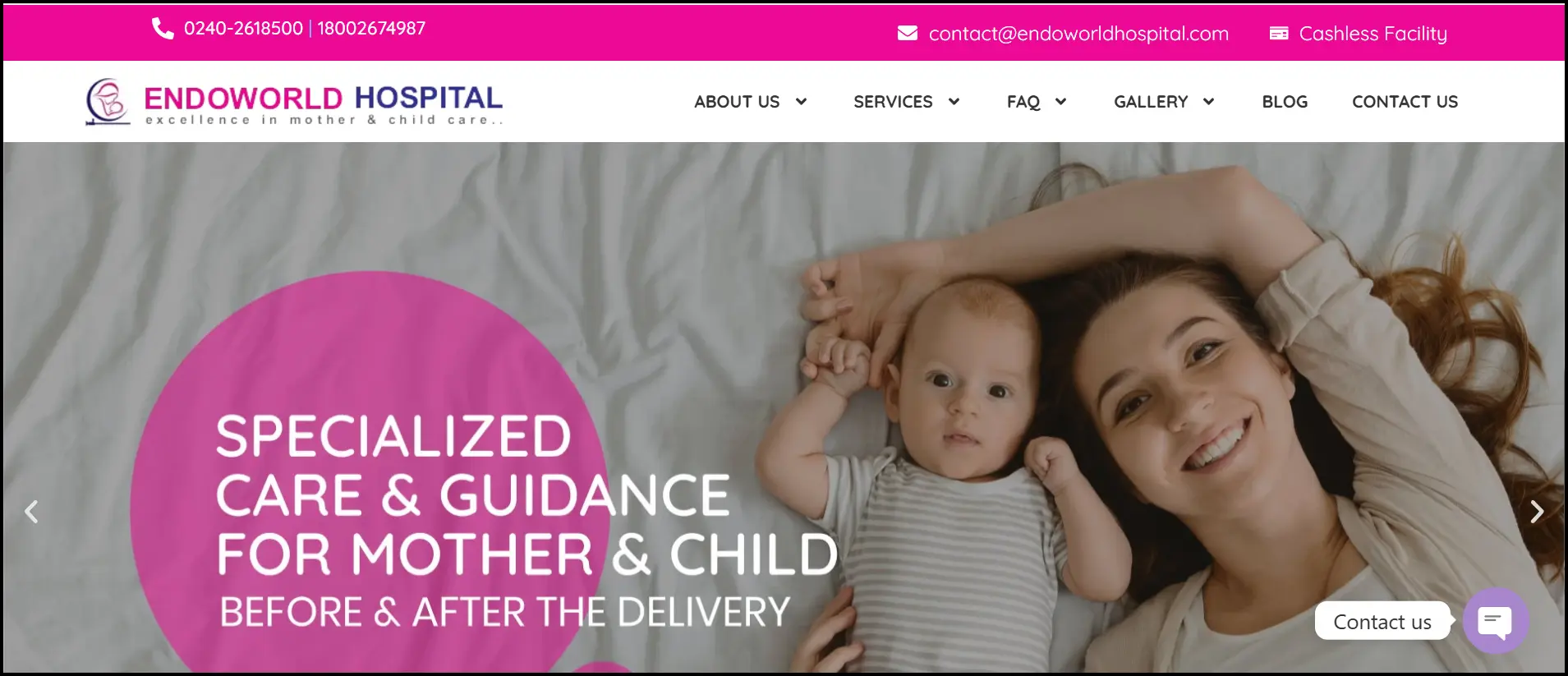 Endoworld hospital- website banner image