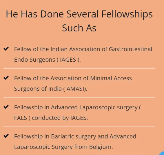 Doctor fellowships and certifications list