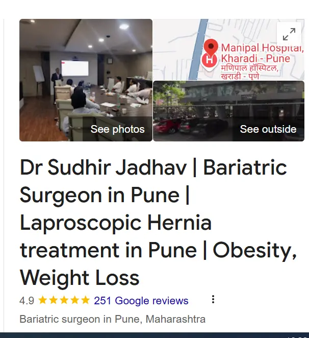Dr. Sudhir Jadhav Google reviews and ratings