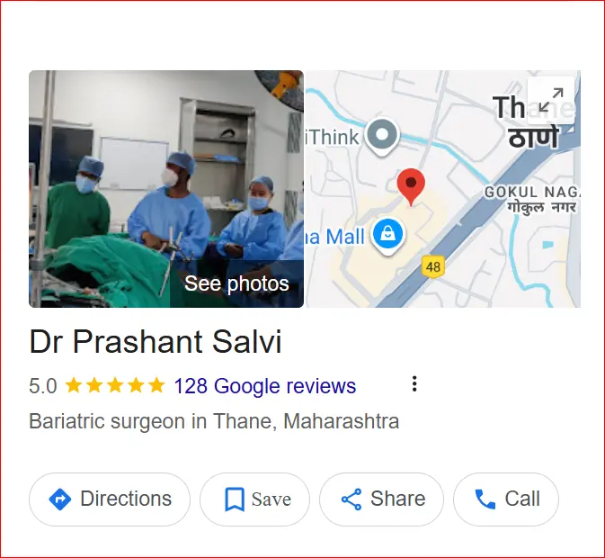 Dr. Prashant Salvi, Bariatric Surgeon in Thane, 5.0★ with 128 reviews