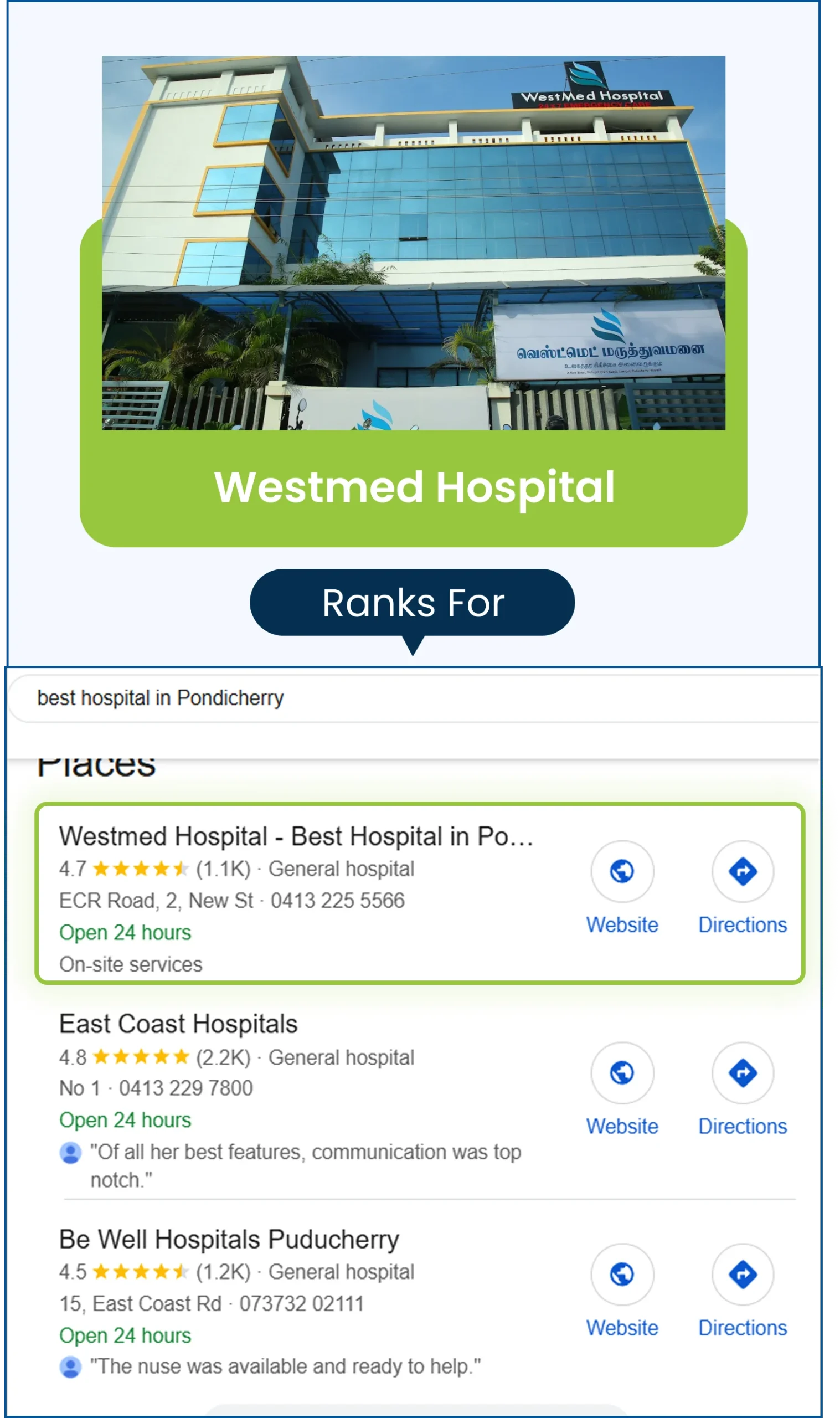 best hospital in pondicherry westmed hospital 1