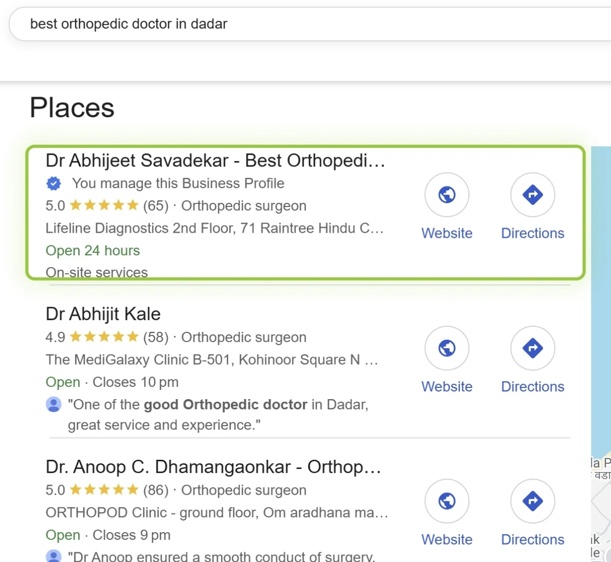 best orthopedic doctor in dadar dr abhijeet savadekar ranking