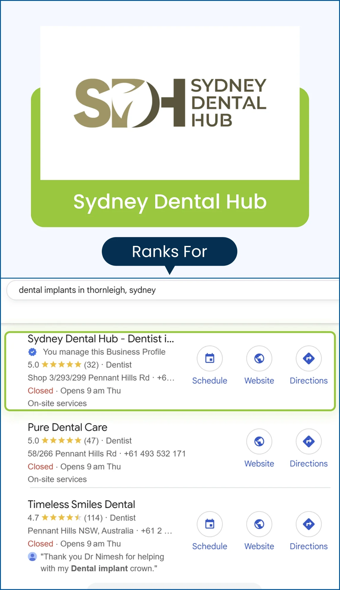 dental implants in thornleigh sydney sydney dental hub ranking 1