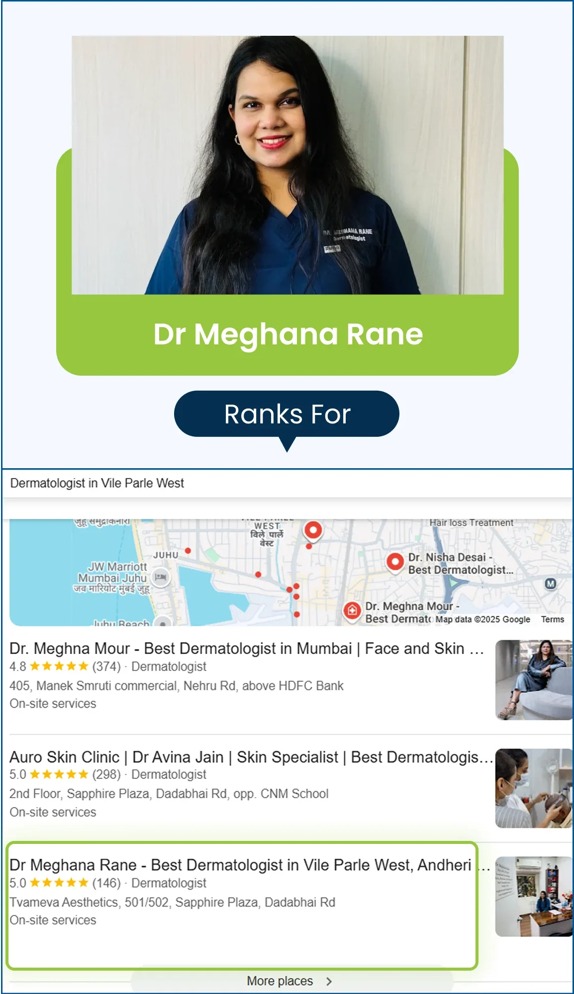 dermatologist in vile parle west dr meghana rane ranking 1