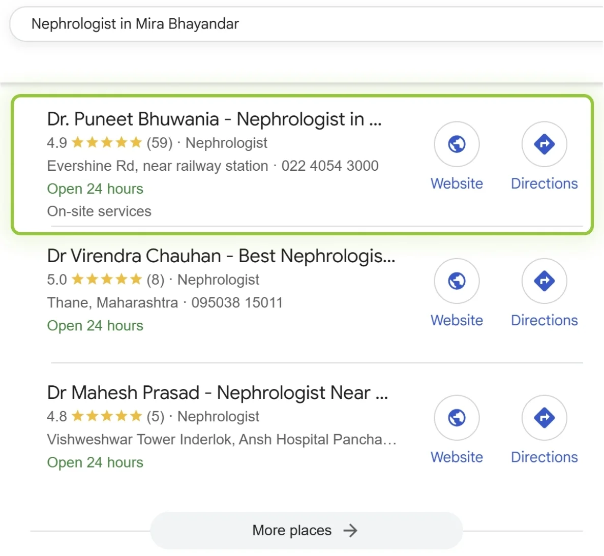 nephrologist in mira bhayandar dr puneet bhuwania ranking