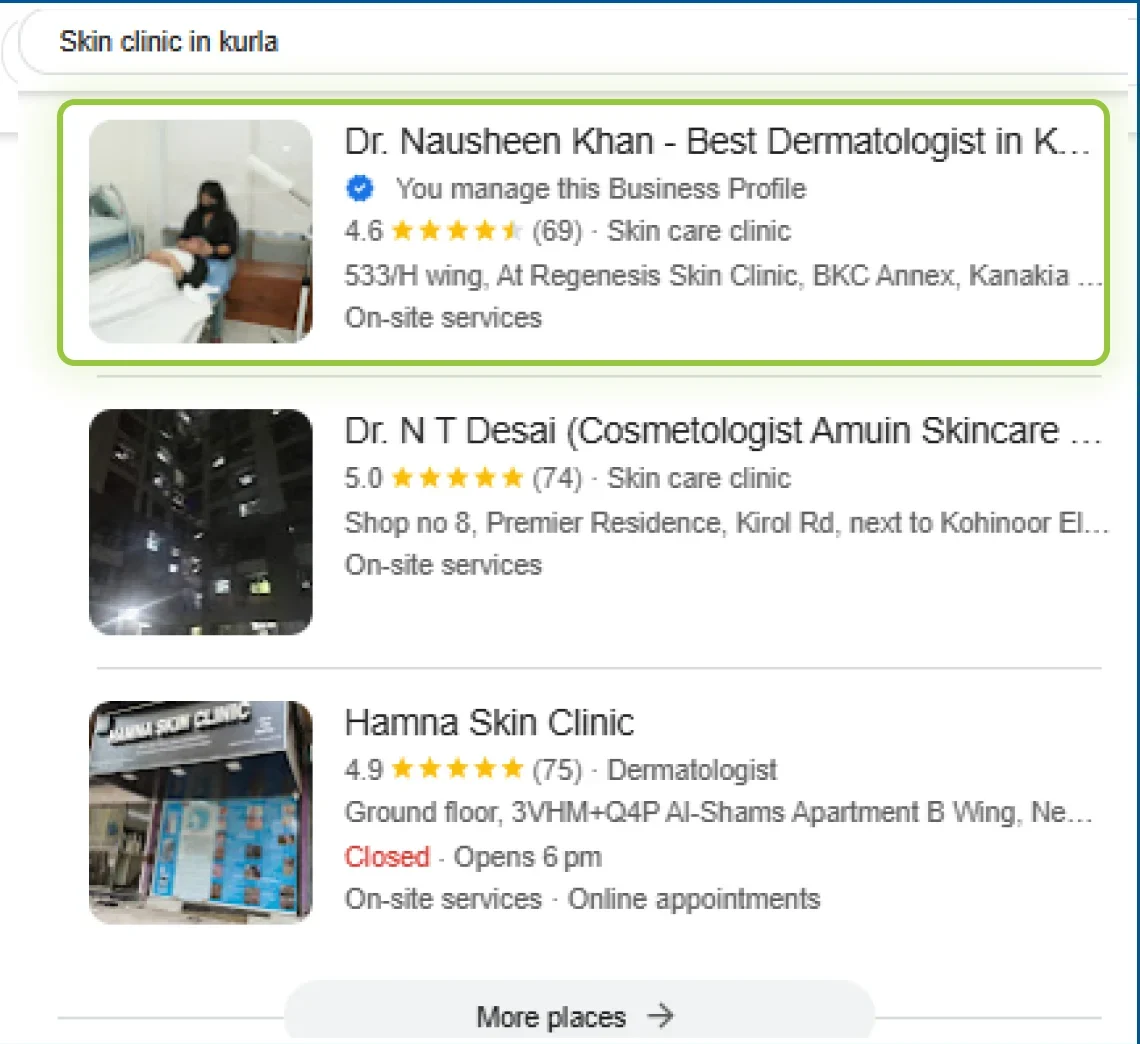 skin clinic in kurla dr nausheen khan