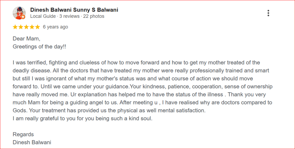 Patient Review – Google Review by Dinesh Balwani