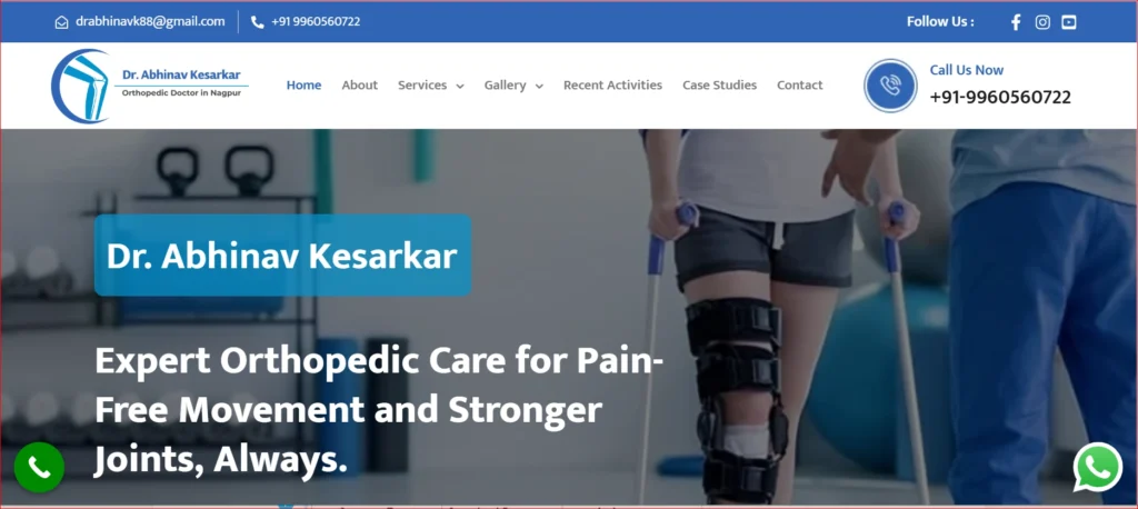 Dr Abhinav Kesarkar Best for Trauma Plus Joint Injury Cases