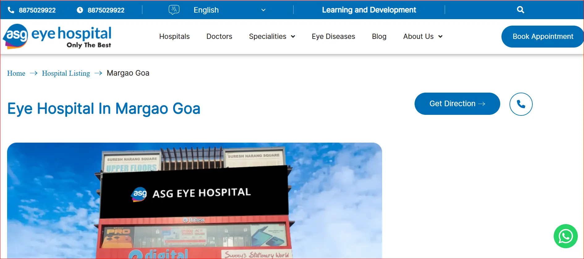ASG Eye Hospital building