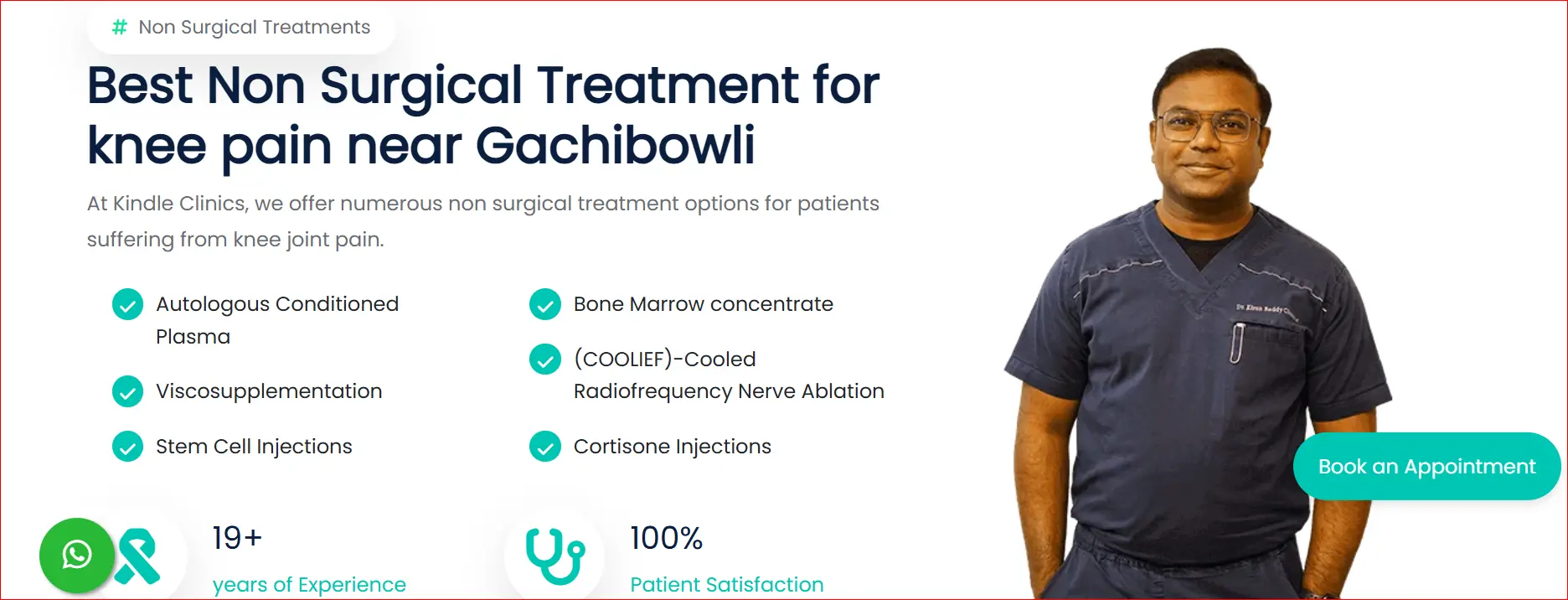 Best Non Surgical Knee Pain Treatment Near Gachibowli