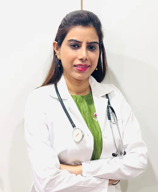 Female Doctor Wearing Stethoscope and White Coat