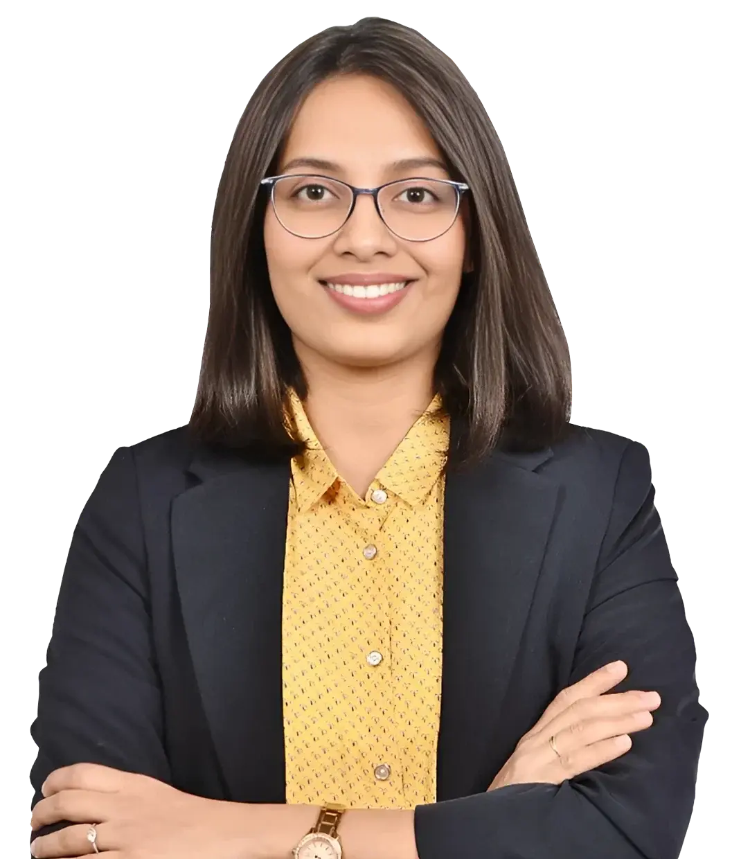 Young Dr Arundhati Female Medical Professional Smiling in Formal Attire