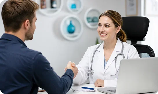 doctor patient consultation handshake e1779251732915