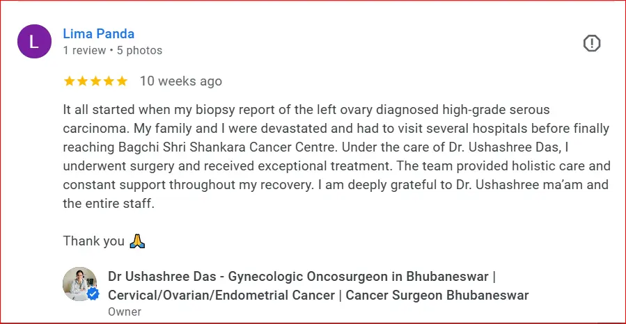 Patient Review for Dr Ushashree Das