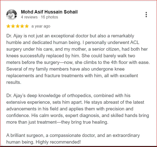 Patient testimonial1