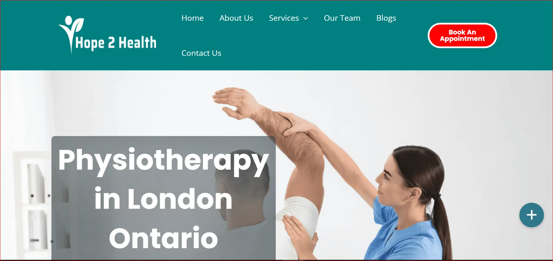Physiotherapist Performing Shoulder Mobility Treatment on a Patient in London Ontario