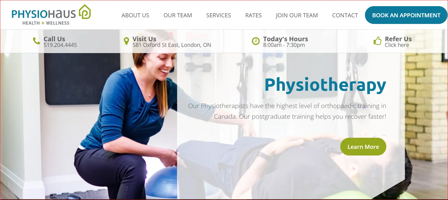 Physiotherapist Providing Orthopedic Physiotherapy Treatment to a Patient