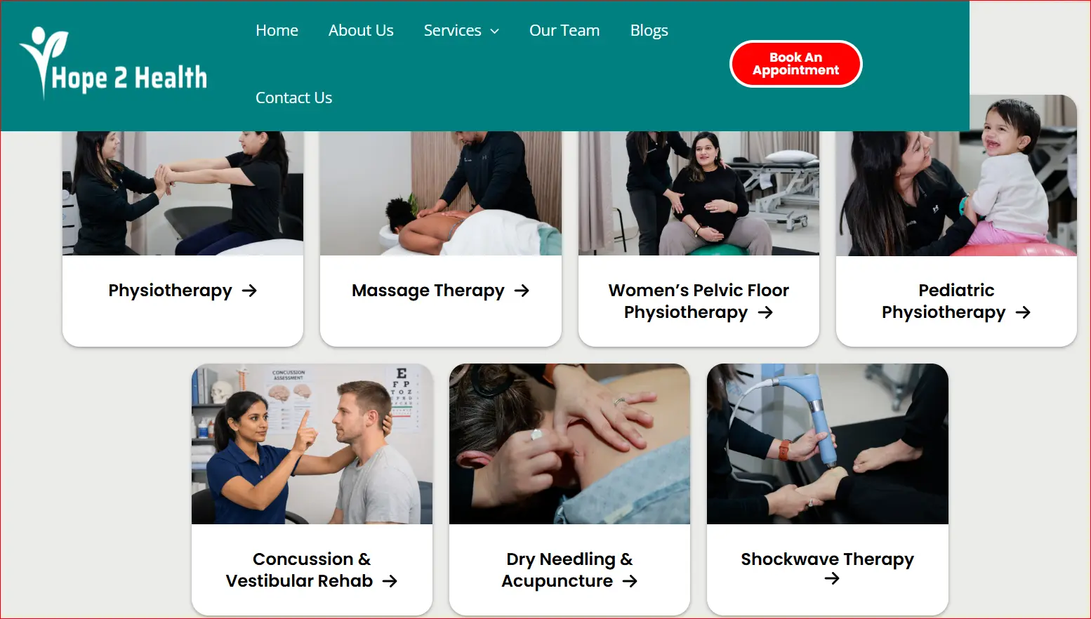 Physiotherapy Clinic Services Including Massage Therapy Dry Needling and Pediatric Physiotherapy