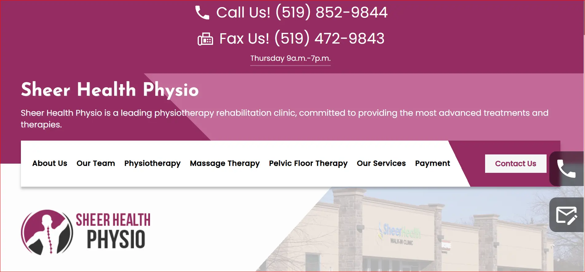 Physiotherapy Rehabilitation Clinic Offering Personalized Treatment Services
